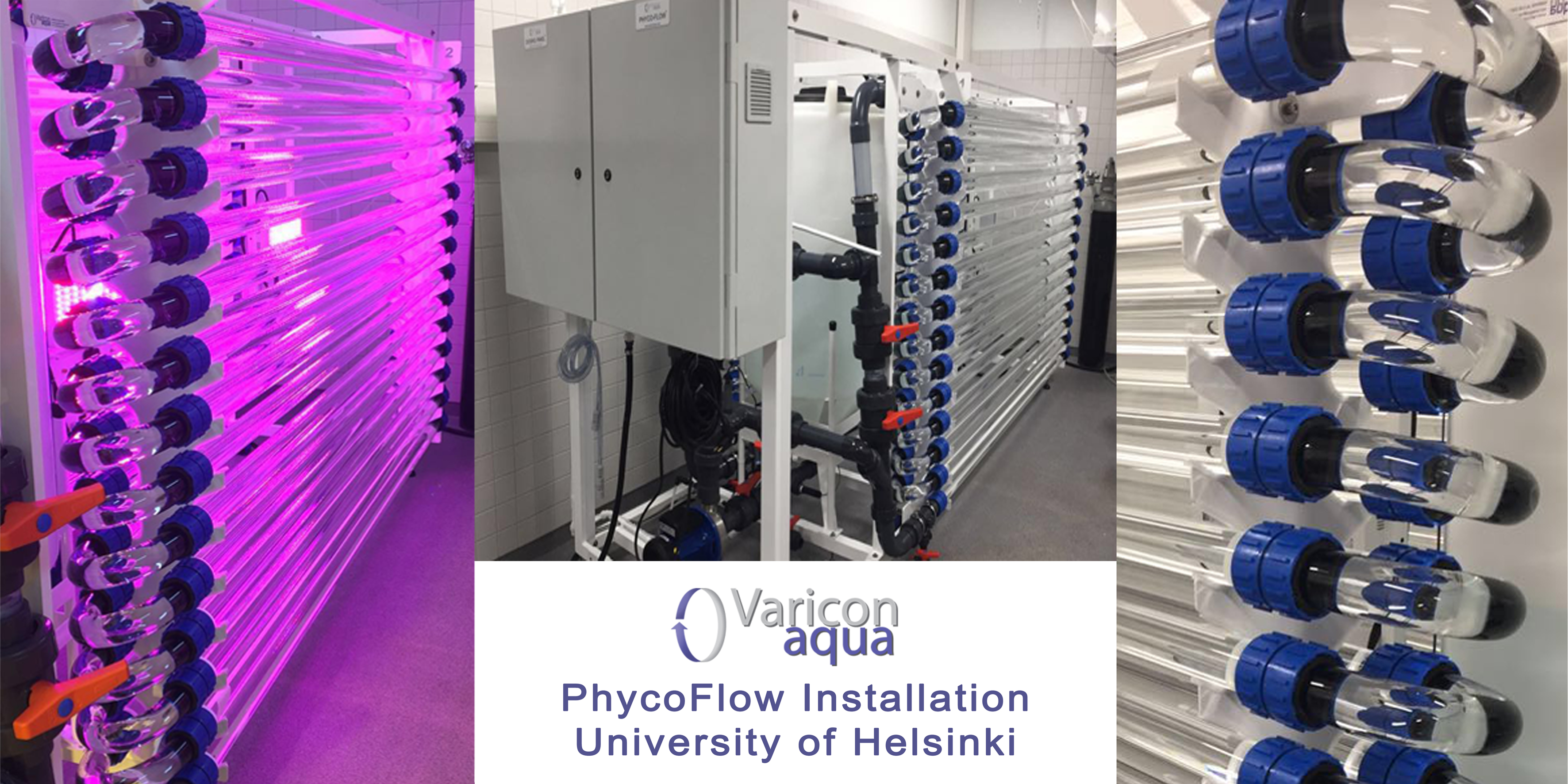 Helsinki Phyco-Flow photobioreactor installation